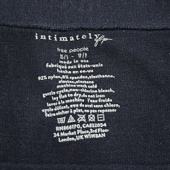 Free People Movement Intimately Black Bike Workout Shorts XS/S - Picture 3 of 3